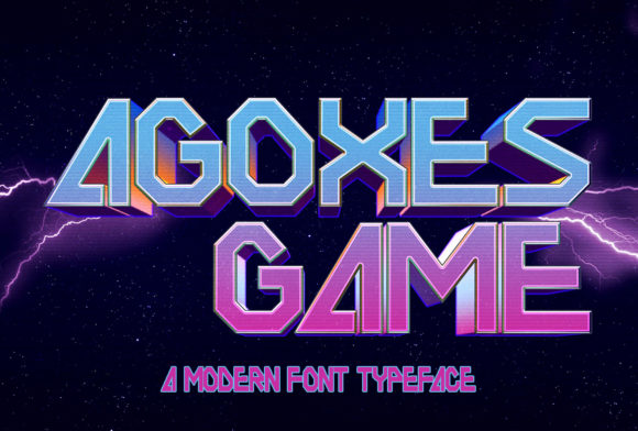 Agoxes Game: A Versatile Display Font for Editorial Design