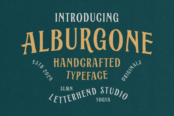 Alburgone: A Vintage Font for Memorable Branding