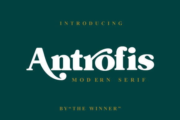 Antrofis: A Distinct Display Font for Creative Projects