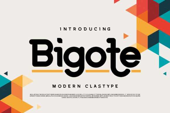 Bigote Font: Simple Display Type for Craft Projects