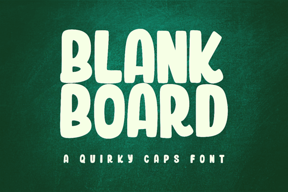 Blank Board: A Bold and Chunky Display Font for Creative Projects