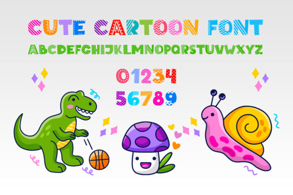Cute Cartoon Font for Playful Web Design