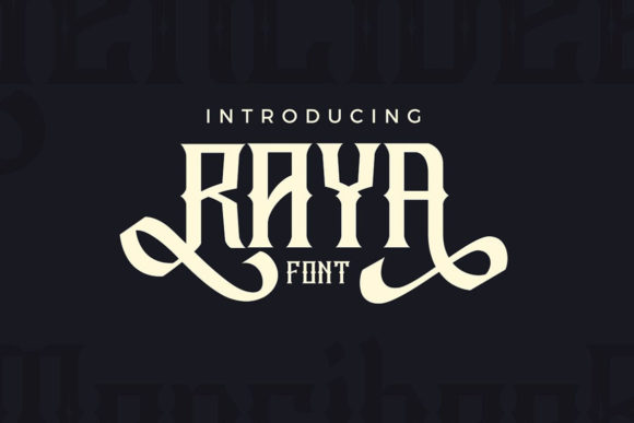Discover Raya: A Premium Display Font for Elegant Publishing