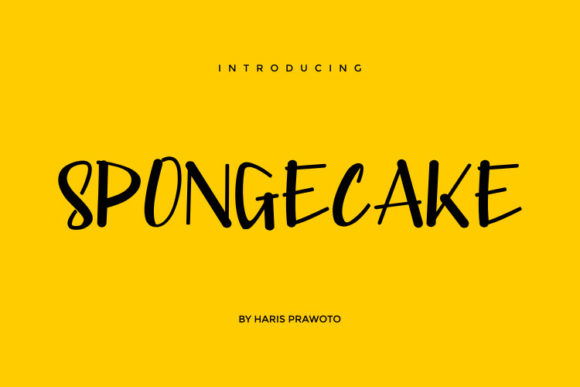 Discover the Joyful Charm of Spongecake Font