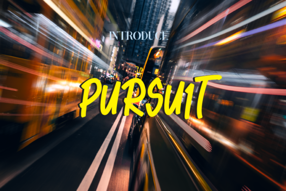 Discover the Vibrant Charm of Pursuit Font