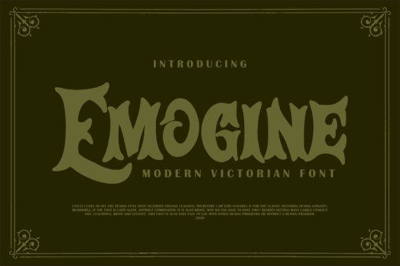 Emogine: A Bold and Chunky Display Font for Creative Ideas