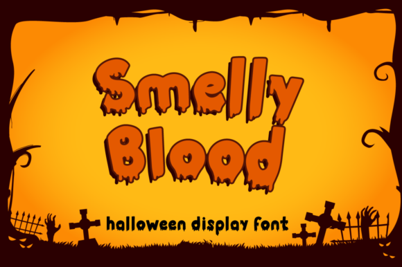 Enhance Your Brand with Smelly Blood, a Bold and Quirky Display Font