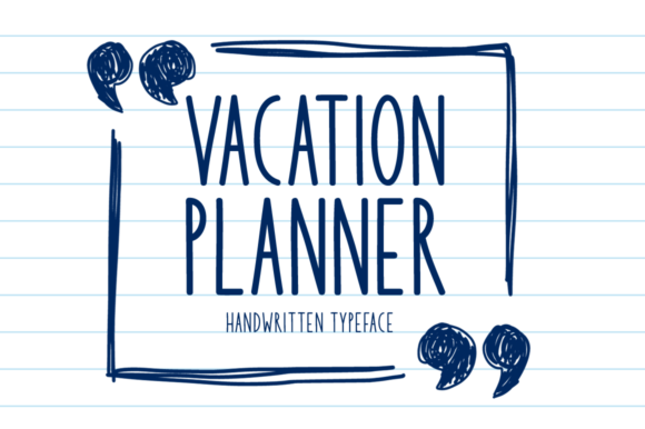 Enhance Your Web Design with Vacation Planner Font