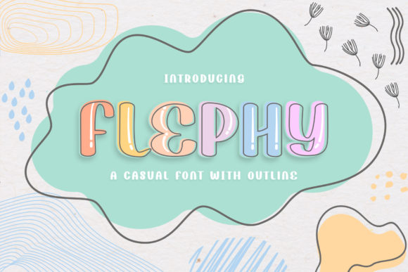 Flephy Font: Quirky Display Type for Handmade Labels