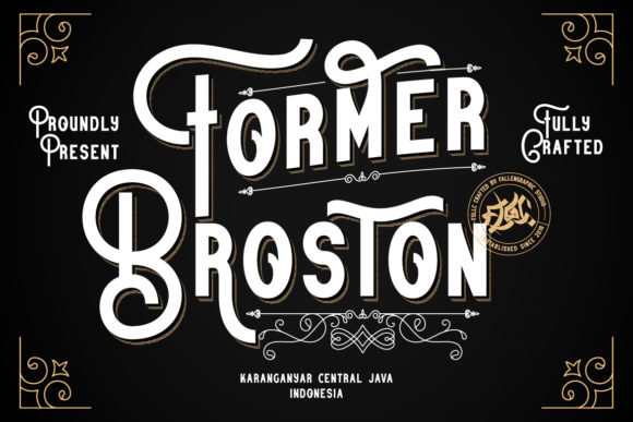 Former Broston Font: Bold Branding for Small Business