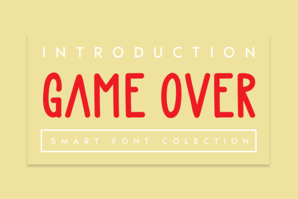 Game over: A Standout Display Font for Creative Projects