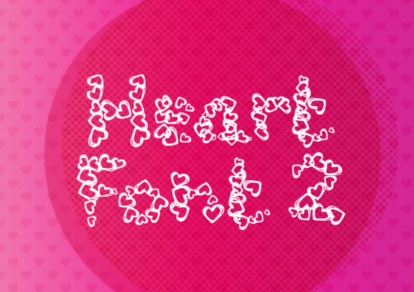 Heart 2: A Joyful Display Font for Romantic Crafting Projects