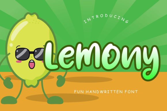 Lemony: A Colorful and Sweet Display Font for Editorial Design