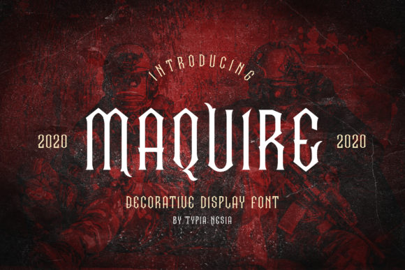 Maquire: A Vintage and Classic Font for Creative Branding