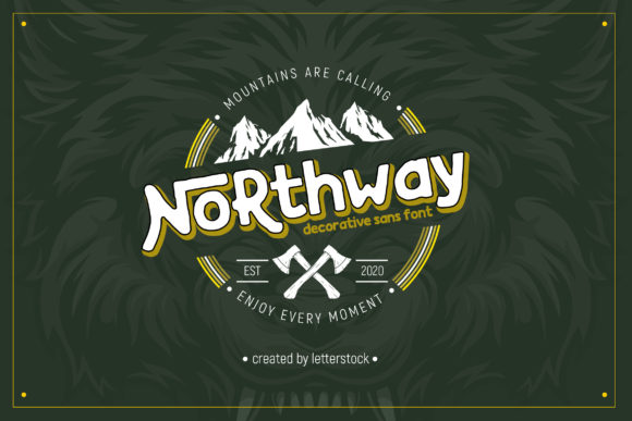 Northway Font: Simple Display Type for Handmade Labels