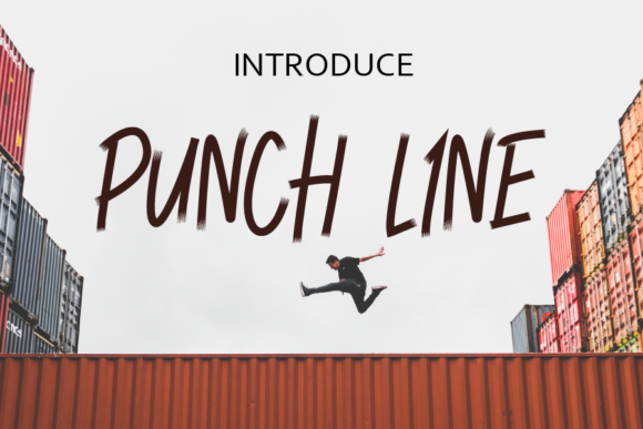 Punch Line: A Unique Display Font for Creative Campaigns
