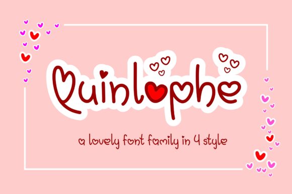 Quinlophe: A Sweet and Romantic Display Font for Web Design
