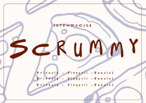 Scrummy: A Unique and Quirky Display Font for Editorial Design