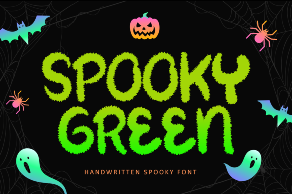 Spooky Green: A Quirky Display Font for Creative Content