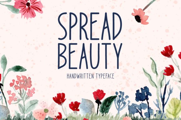 Spread Beauty: A Whimsical Font for Creative Makers