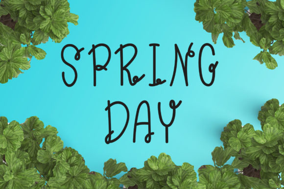 Spring Day Font for Handmade Labels and Branding