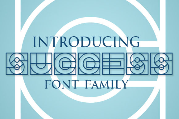 Success: A Playfully Conceptual Display Font for Editorial Design