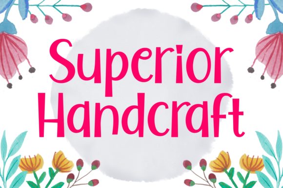 Superior Handcraft: A Bold and Colorful Display Font for Creative Campaigns