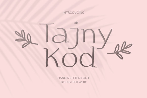 Tajny Kod: A Versatile Display Font for Creative Web Design