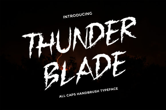 Thunder Blade: A Dramatic Font for Creative Branding
