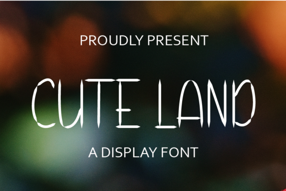 Transform Your Brand with Cute Land: A Distinct Display Font