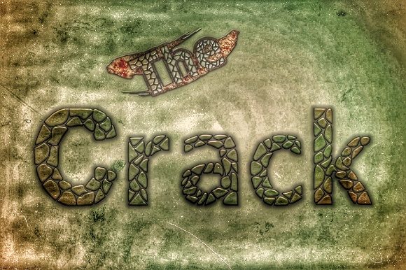 Unleash Creativity with The Crack Display Font